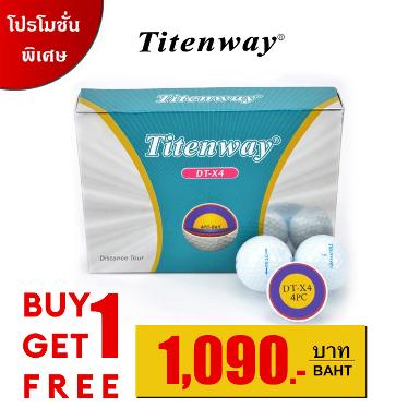 รหัสสิค้า Q-TTW4-G ไม้กอล์ฟพรีเมี่ยม!!! ราคาถูกที่สุดในประเทศไทย!!! TITENWAY DT-X4 GOLF BALLS ลูก
