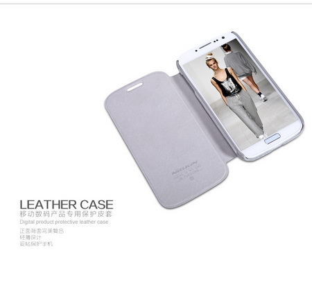 Nillkin-Tree-texture Leather-Samsung-Galaxy-S4-ซองหนังปิดหน้าจอ