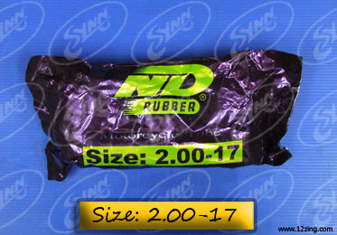 ยางใน ND RUBBER ขนาด 2.00-17
